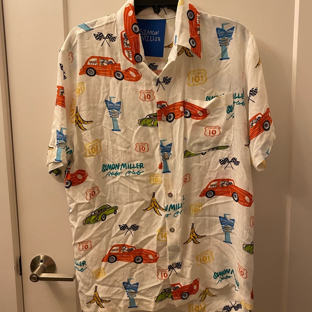Simon Miller limited edition Auto Club button down t shirt